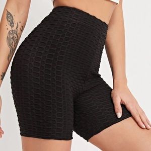 SHEIN Honeycomb Biker Shorts